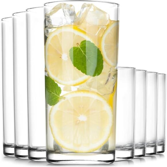 Acrylic Glasses Drinkware - 8 Piece Unbreakable Plastic Tumblers - Picture 1 of 7